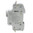 2-Conductor Fuse Holder for Cylindrical Midget Fuses, 1-Pole w/o Blown Fuse Indication (Light Gray)