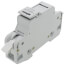2-Conductor Fuse Holder for Class CC Cylindrical Applications, 1-Pole w/o Blown Fuse Indication (Light Gray)