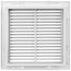 14" x 14" Steel Fixed Bar Filter Grille (White)