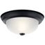 11.25" 2 Light Flush Mount (Black)