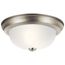 11.25" 2 Light Flush Mount (Brushed Nickel)