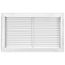 24" x 14" Steel Fixed Bar Filter Grille (White)