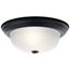 13.25" 2 Light Flush Mount (Black)