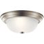 13.25" 2 Light Flush Mount (Brushed Nickel)
