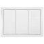 30" x 20" Steel Fixed Bar Filter Grille (White)