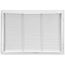 30" x 20" Steel Fixed Bar Filter Grille (White)