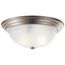 15.25" 3 Light Flush Mount (Brushed Nickel)