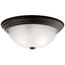 15.25" 3 Light Flush Mount (Olde Bronze)