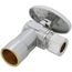 1/2" Nominal Sweat x 3/8" OD Compression Angle Stop Valve - No Lead (Chrome)