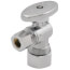 1/2" Nom Compression (5/8" OD) x 3/8" OD Compression Angle Stop Valve - Lead Free (Chrome)