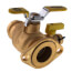1-1/2" Press Full Port Brass Uni-Flange Isolator Flange with Multi-Function Drain