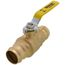 1-1/4" Press Full Port Forged Brass Ball Valve (Lead Free)