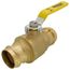 1-1/2" Press Full Port Forged Brass Ball Valve (Lead Free)