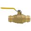 1-1/2" Press Full Port Forged Brass Ball Valve (Lead Free)
