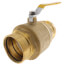 4" Press Full Port Forged Brass Ball Valve (Lead Free)