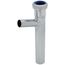 1-1/4" x 8" Hose & Clamp Branch Tailpiece, Slip Joint Top, 20 GA, 7/8" Branch (Nut Down)