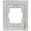 Single-Gang Rectangular Carpet/Tile Flange for Omnibox and Modulink Floor Boxes (Aluminum)