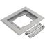 Single-Gang Rectangular Carpet/Tile Flange for Omnibox and Modulink Floor Boxes (Aluminum)