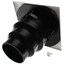 MVES Ceiling Diffuser w/ 1-Way Return/Grille (6" x 6")