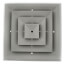 GRD4 4-Way Low Clearance Grille w/ Damper (8" x 8")