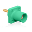 16 Series Male Panel Receptacle, Cam-Type, 90-Degree, Threaded Stud Length, 1.5", Taper Nose, 400A Max, Cable Range, #2 to 4/0 AWG (Green)