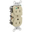 Hospital Grade Duplex Receptacle, 15A, NEMA 5-15R - Ivory (125V)