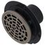 PVC Round Shower Pan Drain w/ Cast Nickel Finish Ring & Strainer