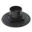 PVC Round Shower Pan Drain w/ Cast Nickel Finish Ring & Strainer