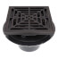 Cast Bronze Shower Pan Drain w/ Test Plug, Screw-On Stainless Steel Strainer, w/ Rim