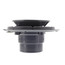 PVC Shower Pan Drain w/ DoubleDuty Test Plug, Snap-In Stainless Steel Strainer, No Rim