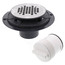 PVC Shower Pan Drain w/ DoubleDuty Test Plug, Snap-In Stainless Steel Strainer, No Rim