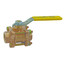 1-1/2" 3-Piece Full Port Bronze Ball Valve with 316SS Ball & Stem Option (FNPT)