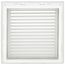 12" x 12" Steel Fixed Bar Filter Grille w/ 2" Filter (White)