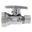 1/2" FIP x 3/8" OD Compression Straight Stop Valve - No Lead (Chrome)