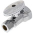 1/2" FIP x 3/8" OD Compression Straight Stop Valve - No Lead (Chrome)