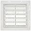 14" x 14" Steel Fixed Bar Filter Grille w/ 2" Filter (White)