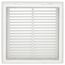 14" x 14" Steel Fixed Bar Filter Grille w/ 2" Filter (White)