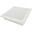 14" x 14" Steel Fixed Bar Filter Grille w/ 2" Filter (White)