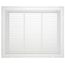 25" x 20" Steel Fixed Bar Filter Grille w/ 2" Filter (White)
