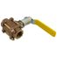 2-1/4" FNPT 3-Piece Ball Valve w/ Stainless Steel Vented Ball & 2-1/4" Stem