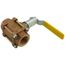 1-1/4" FNPT 3-Piece Ball Valve w/ Stainless Steel Vented Ball & 2-1/4" Stem