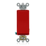 20A, 120/277V Decora Plus Rocker Single-pole AC Quiet Switch, Commercial Spec Grade, Self Grounding, Back & Side Wired, (Red)
