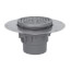 2" x 3" ABS Halo Adjustable Floor Drain w/ Deck Flange, Round 304 stainless