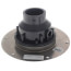 3" x 4" PVC Halo Adjustable Floor Drain w/ Deck Flange, Round SS Strainer (Hub)