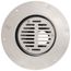 2" x 3" PVC Halo Adjustable Floor Drain w/ Deck Flange, Round SS Strainer (Hub)