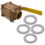 2" 3-Piece Full Port Sweat Ball Valve (376 Cv)