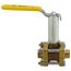 3/8" Solder 3-Piece Ball Valve w/ Stainless Steel Vented Ball & 2-1/4" Stem