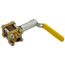 3/8" Solder 3-Piece Ball Valve w/ Stainless Steel Vented Ball & 2-1/4" Stem