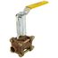 1/2" Solder 3-Piece Ball Valve w/ Stainless Steel Vented Ball & 2-1/4" Stem