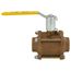 2" Solder 3-Piece Ball Valve w/ Stainless Steel Vented Ball & 2-1/4" Stem